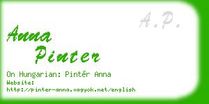 anna pinter business card